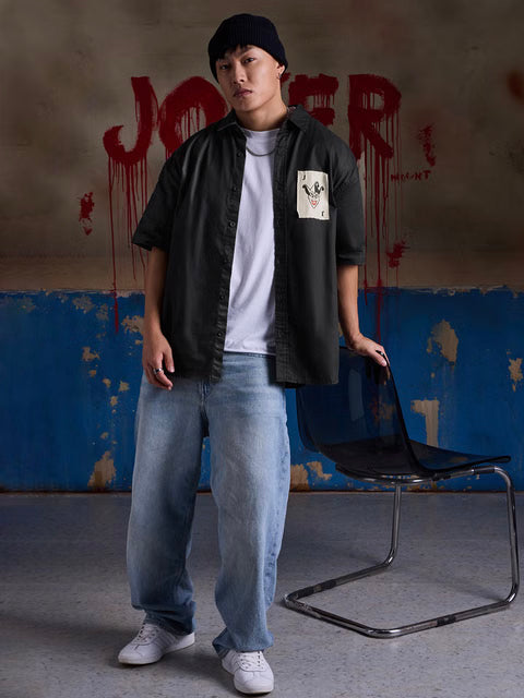 Joker Devil's Smile Oversized Shirts