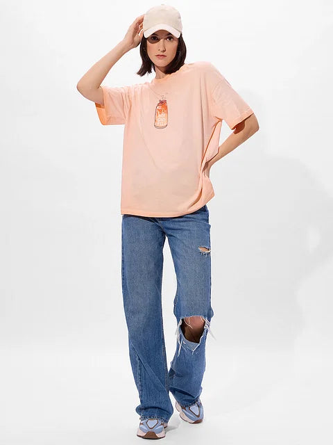 Hot Girl Fizz Women Oversized T-Shirts