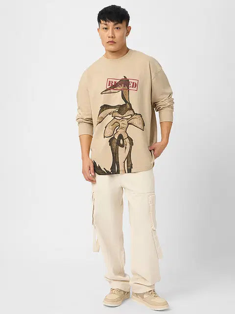 Looney Tunes Busted Oversized Full Sleeve T-Shirts