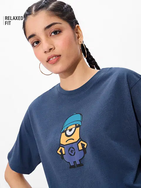 I Love Gru Women Relaxed Fit T-Shirts