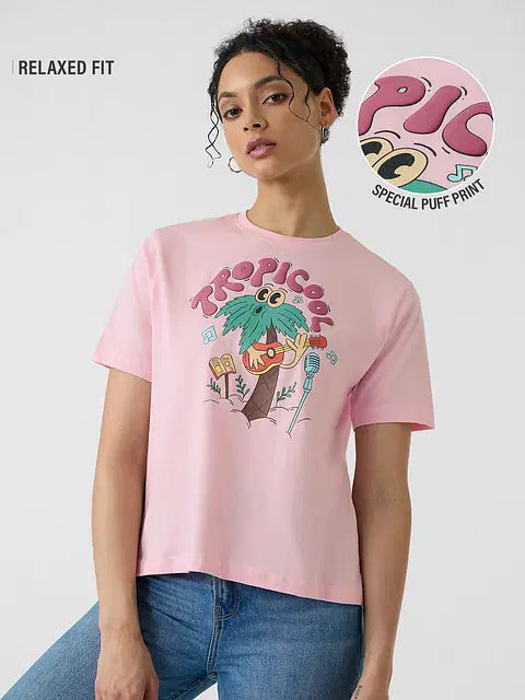 Tropicool Women Relaxed Fit T-Shirts