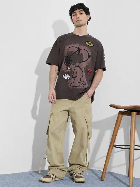 Peanuts Motorsports Oversized T-Shirts