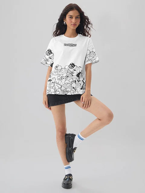 Cartoon Network 90's Fave Women Oversized T-Shirts