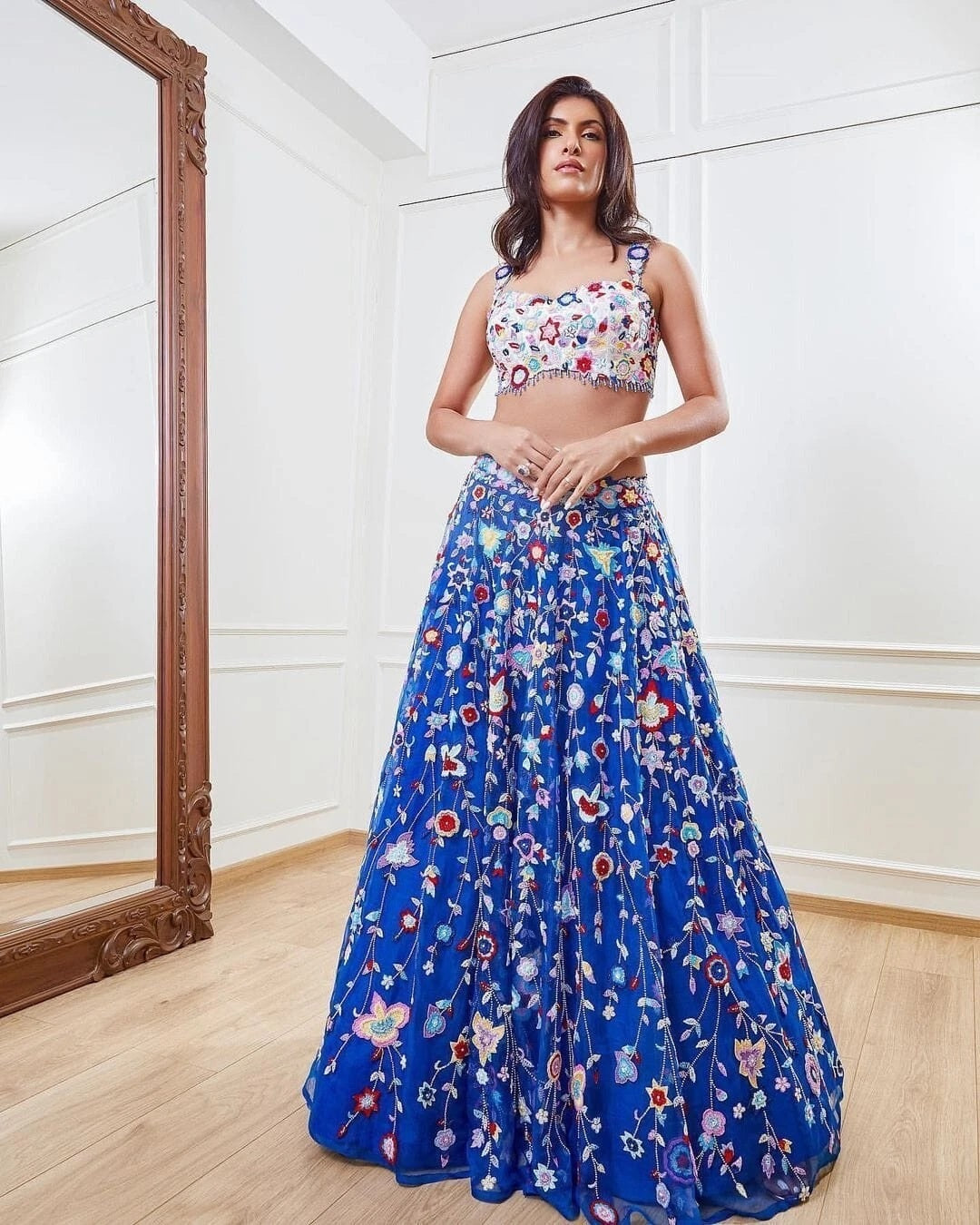 Net Function Bollywood Lehenga Blouse & Dupatta