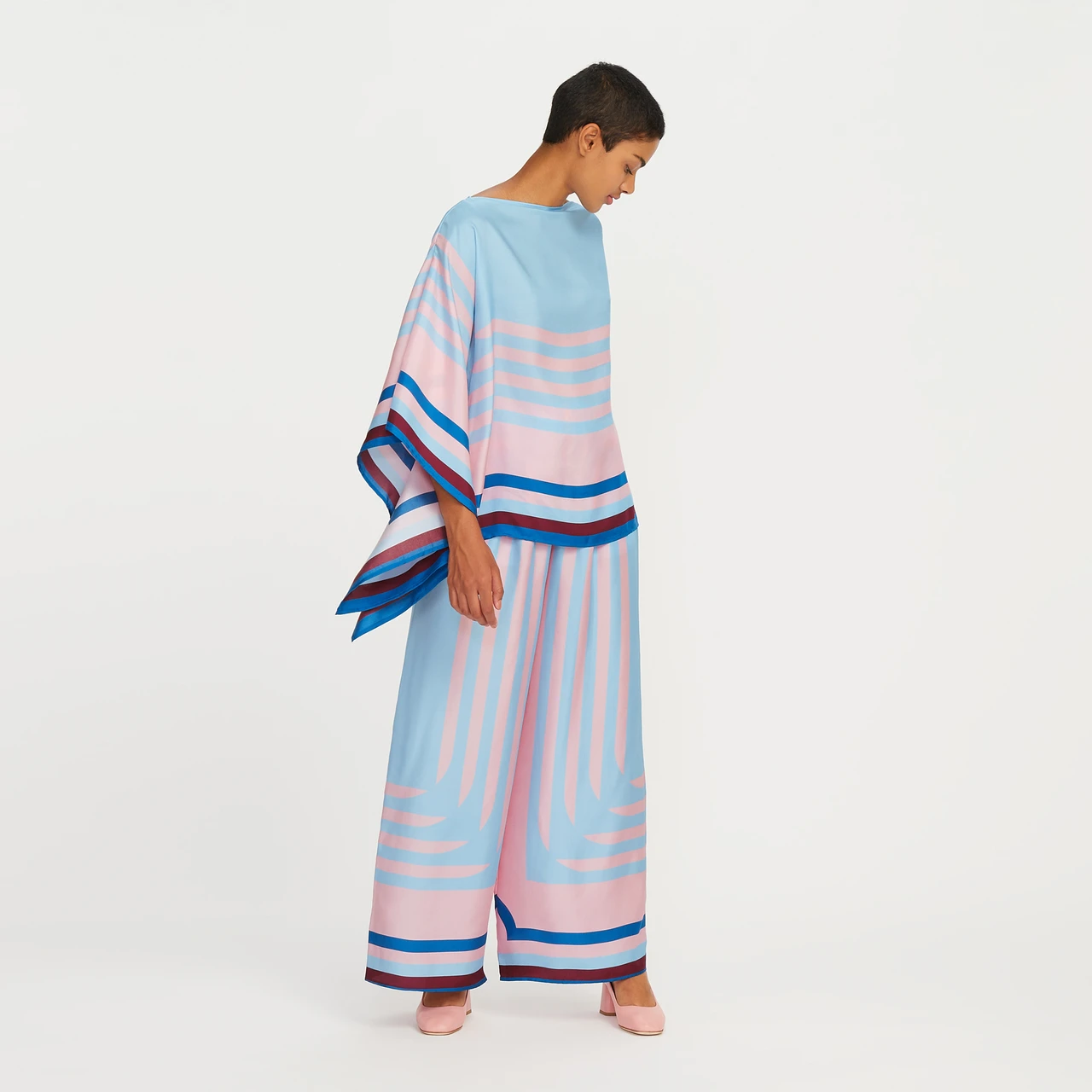 Women's Printed Soft Satin Silk Stylish Co-ord Set