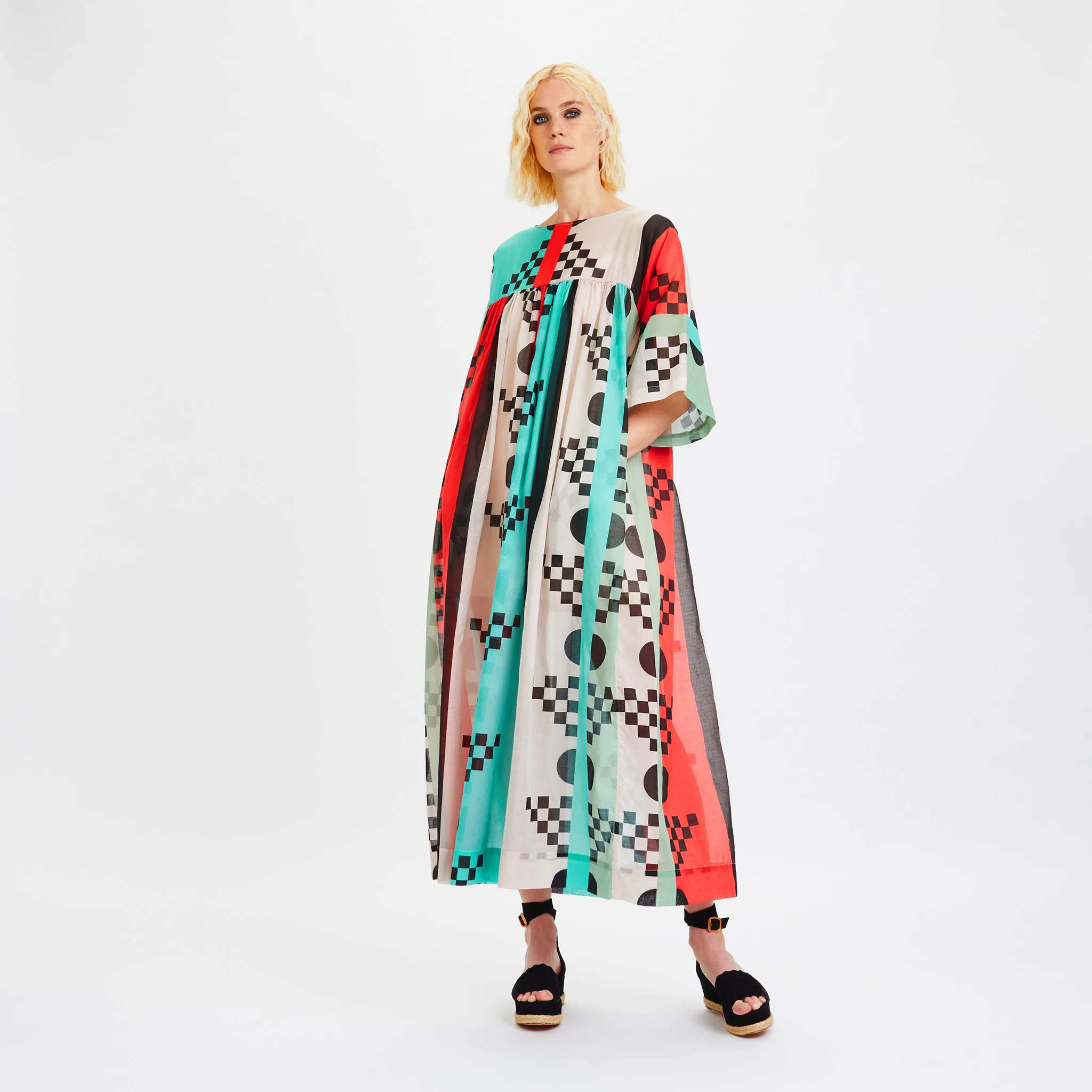 Soft Rayon Cotton Kaftan – Lightweight and Breathable Caftan For Women's