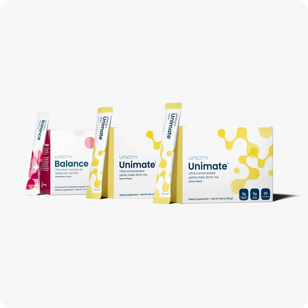 Unicity Balance (30 Pack) & Unimate Drink Mix (60 Pack) Combo