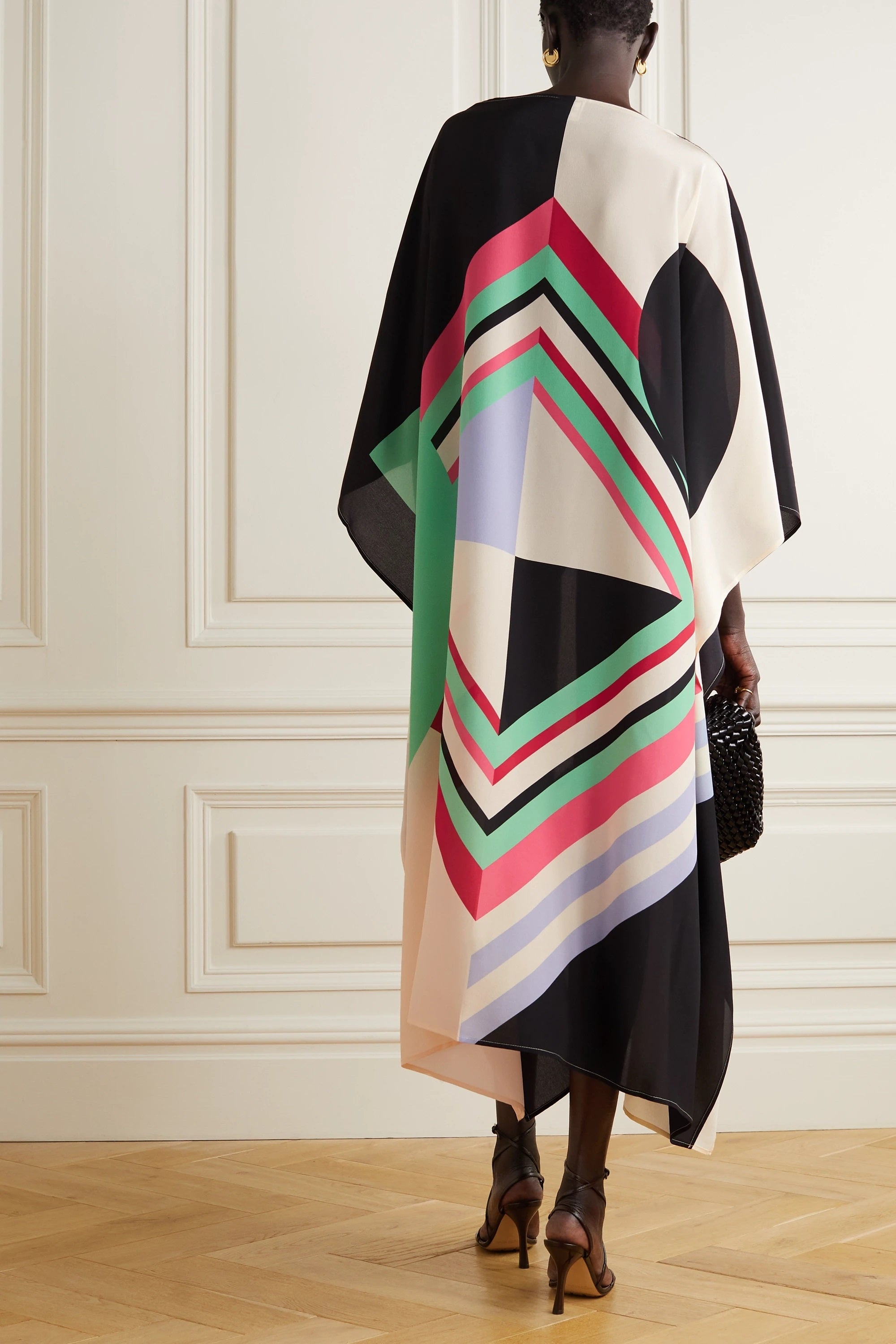 Women's Chelsea Georgette Maxi Kaftan - Elegant Resort Style Caftan