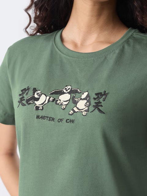 Kung Fu Panda Dragon Warrior Women T-Shirts