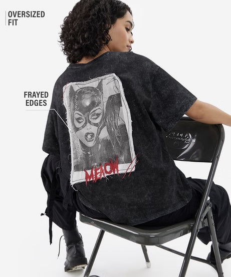 Catwoman Meaow Women Oversized T-Shirts