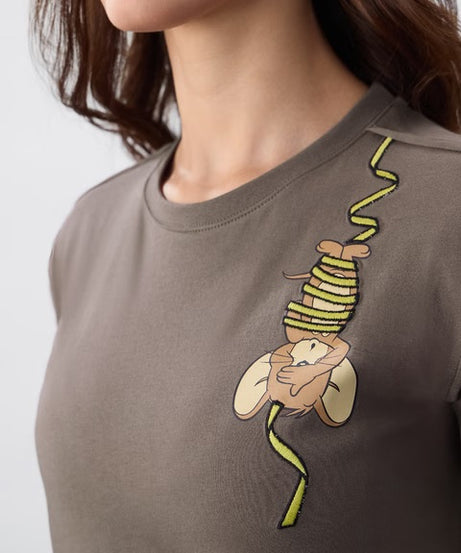Tom & Jerry Hanging Jerry Women T-Shirts