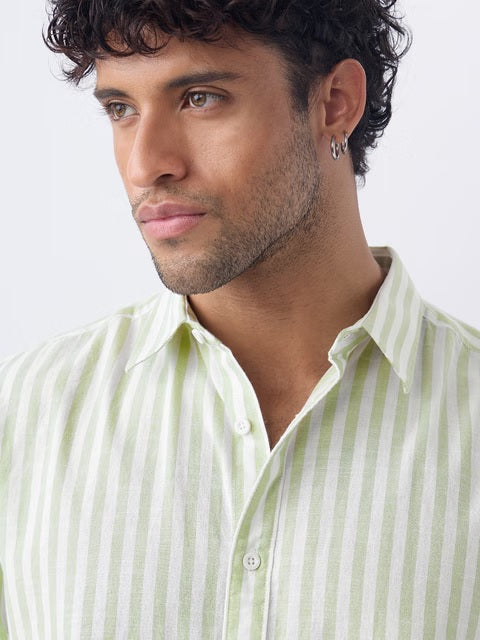 Stripes Pistachio Shirts