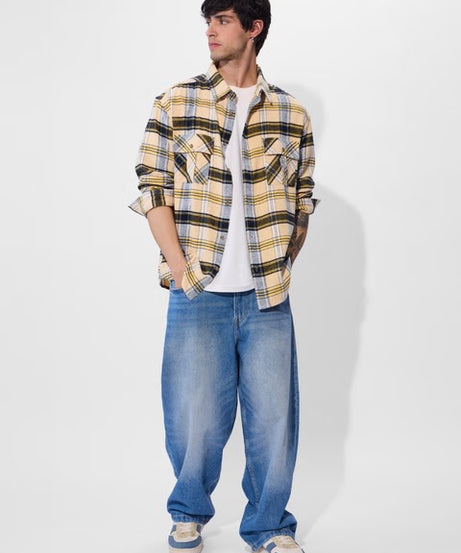 Flannel Amber Men Utility Shirts