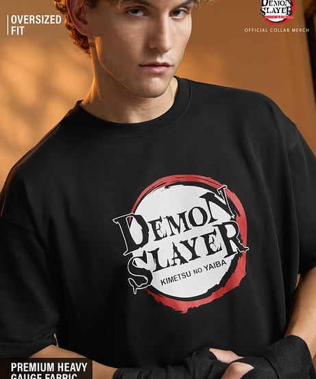 Demon Slayer Logo Oversized T-Shirts
