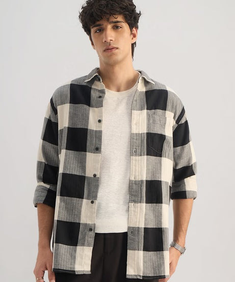 Cotton Linen Checks Echo Shirts