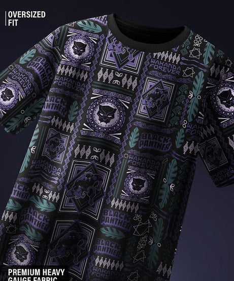 Black Panther Wakanda Tribe Oversized T-Shirts