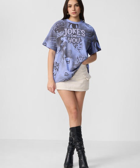Joker Chaotic Clown Women Oversized T-Shirts