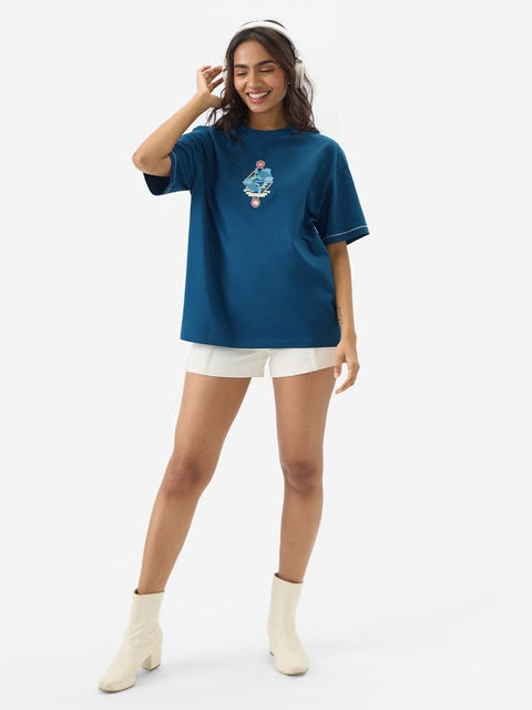 Zodiac Pisces Women Oversized T-Shirts