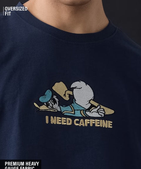 Disney Need Caffeine Oversized T-Shirts