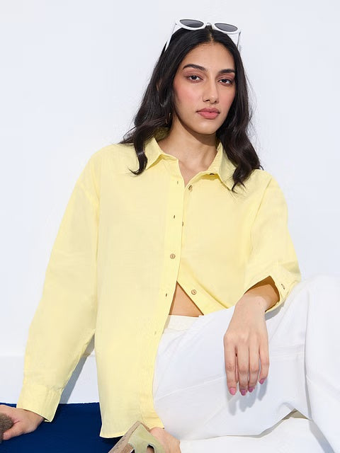 Butter Cotton Linen Women Boyfriend Shirts