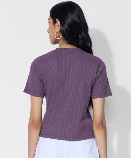 Ribbed  Berry Women T-Shirts