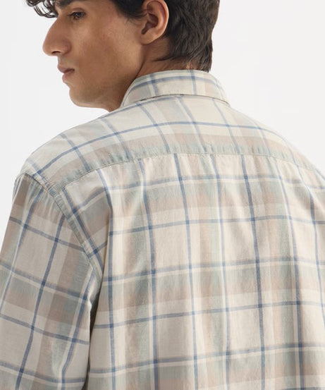Checks Vision Cotton Linen Shirts