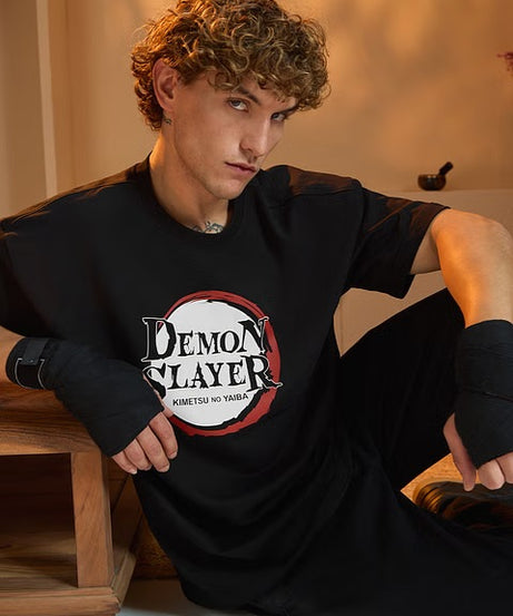 Demon Slayer Logo Oversized T-Shirts