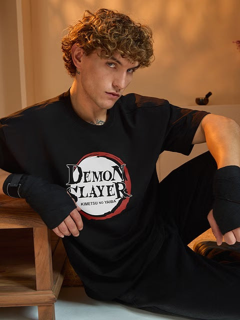 Demon Slayer Logo Oversized T-Shirts