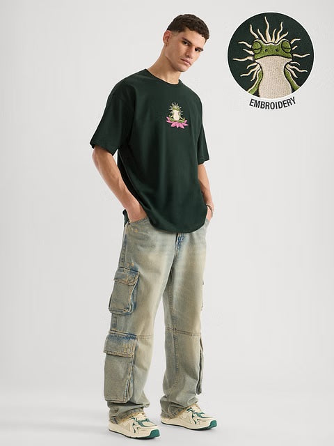 Zen Frog Oversized T-Shirts
