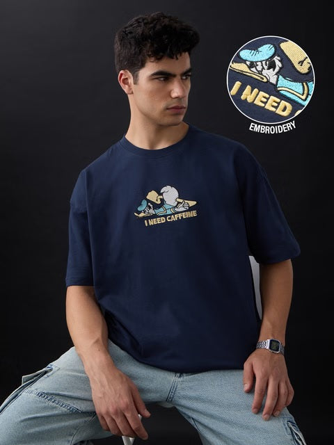 Disney Need Caffeine Oversized T-Shirts