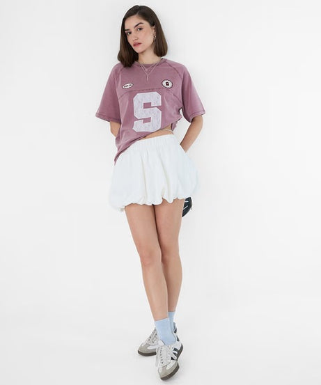 Pink Grunge Women Oversized T-Shirts