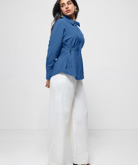 Buckle Shirt Cobalt Women Shirts