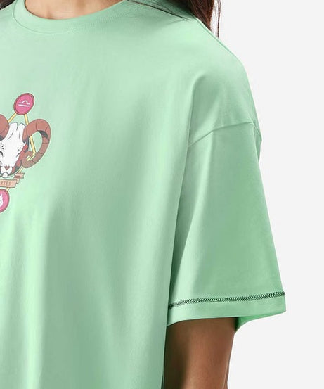 Zodiac Aries Women Oversized T-Shirts