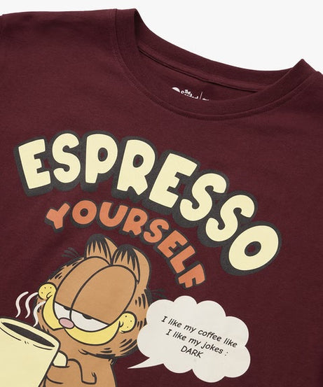 Garfield Espresso Women Relaxed Fit T-Shirts