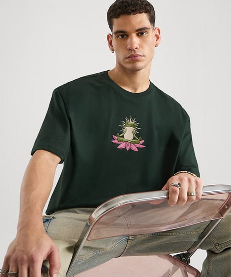 Zen Frog Oversized T-Shirts