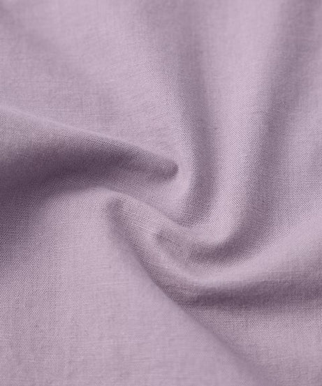 Cotton Linen Deep Lavender Women Shirts