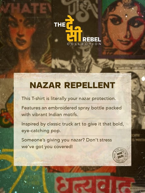 Desi Rebel Nazar Repellent Women Oversized T-Shirts