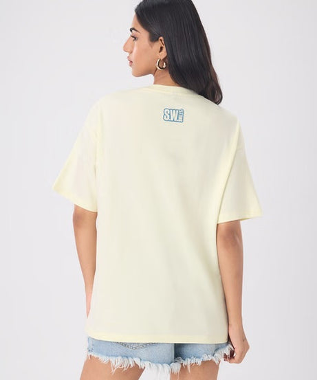 S W SMILEY Surf Dreams Women Oversized T-Shirts