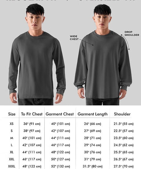 Solids White Oversized Full Sleeve T-Shirts