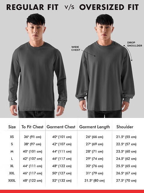 Solids White Oversized Full Sleeve T-Shirts