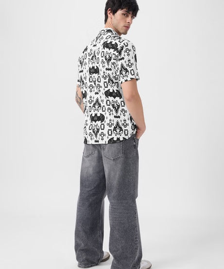 Batman Ikat Print Men Textured Shirts