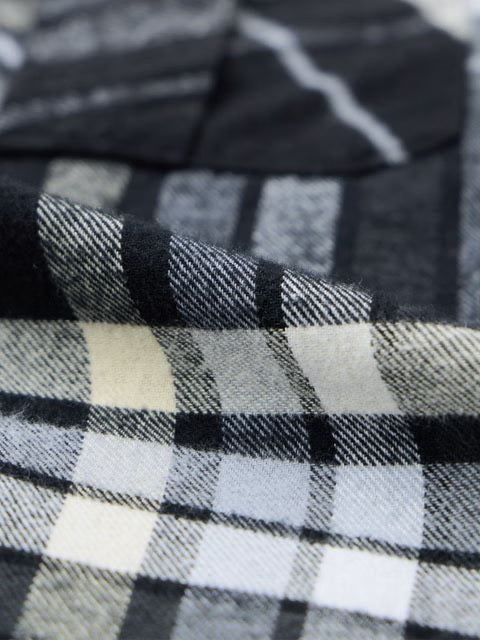 Plaid Steel Men Utility Shirts