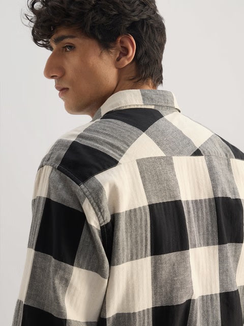 Cotton Linen Checks Echo Shirts