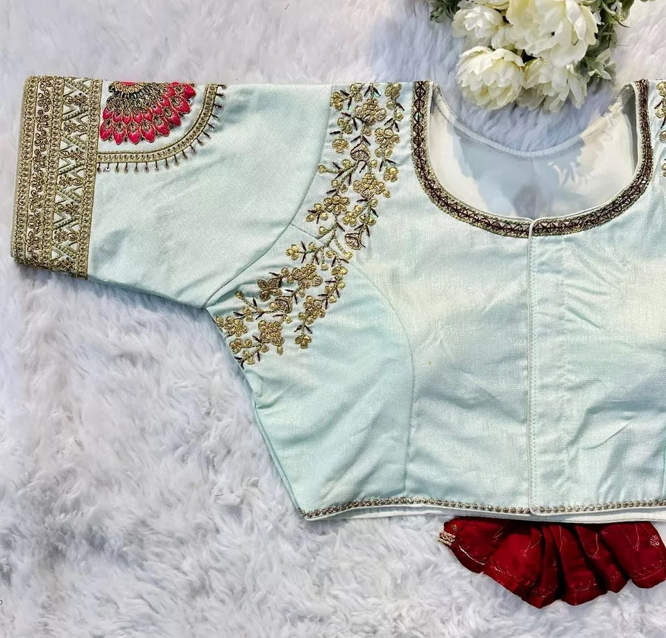 Raspberry Silk Blouse