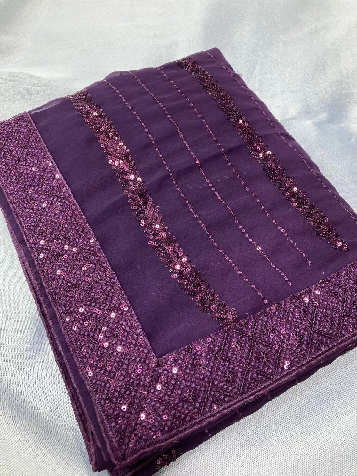 New Indian Georgette Saree,Indian Wedding Claasic Sari