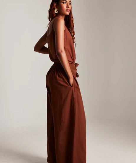 Co-Linen Camisole Top & Wrap Pants
