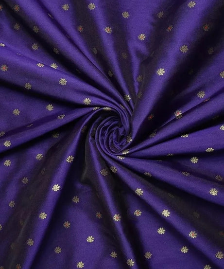 Beautiful Pure Soft Banarasi Lichi Silk Sari With Unstitched Blouse