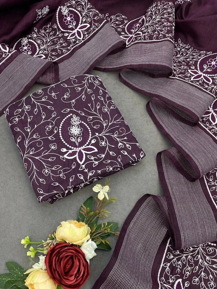 Bollywood Wedding Cotton Embroidery Heavy Work,PartyWear Fancy Sari Blouse