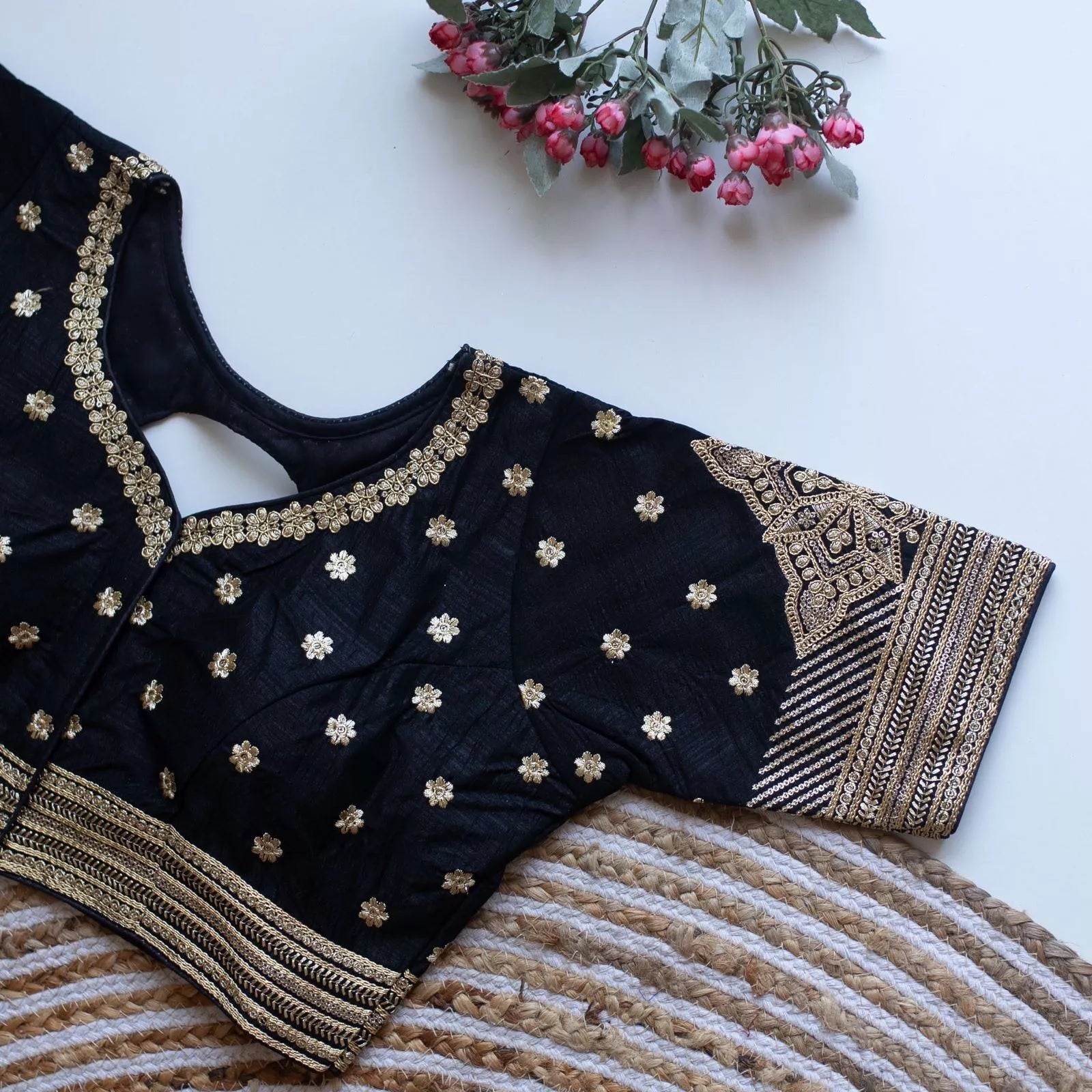 Women's Caterpillar Silk Full Stitched Blouse
