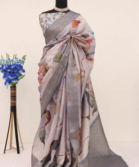 Function Style Bollywood Handloom Silk Saree,Wedding Party Ethnic Wear Sari